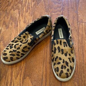 Steve Madden Leopard Print Slip-On Sneakers